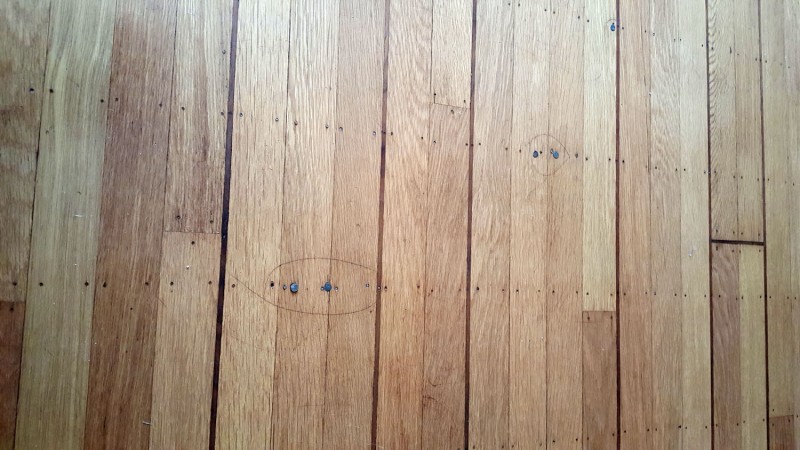 living room floor nails